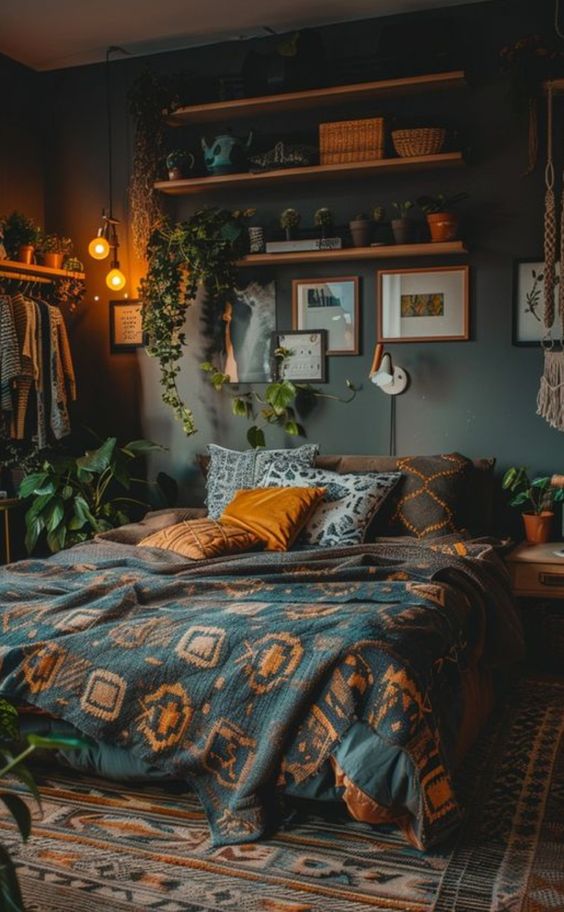 boho bedroom decor ideas-05