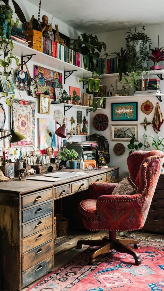 Boho Home Office 9