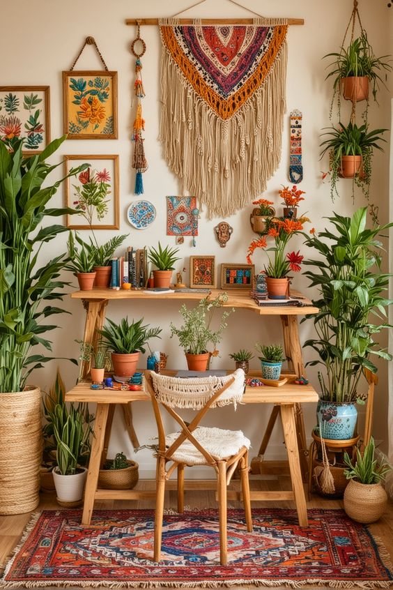 Boho Home Office